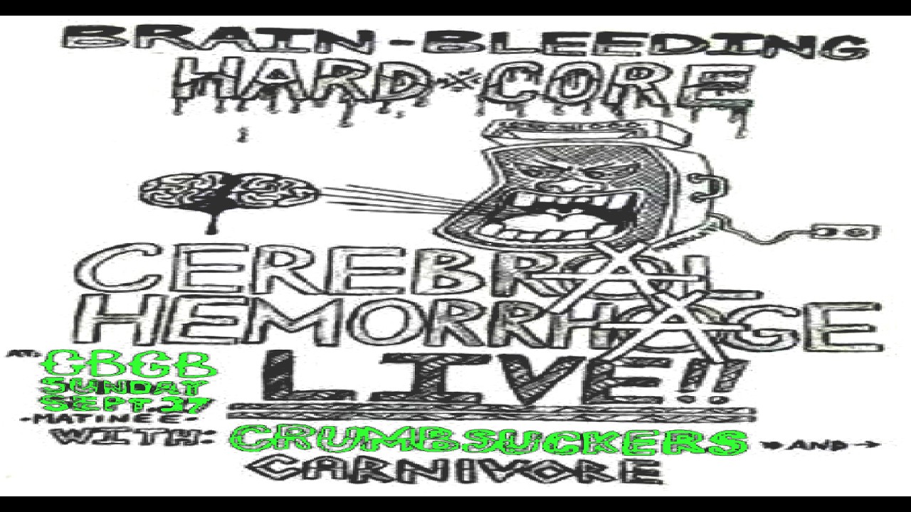 CRUMBSUCKERS (Us) Live audio 27 09 1987 Concert at  CBGB's, Manhattan, NY, USA