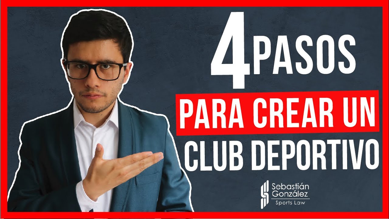 Cómo CREAR un CLUB DEPORTIVO📄