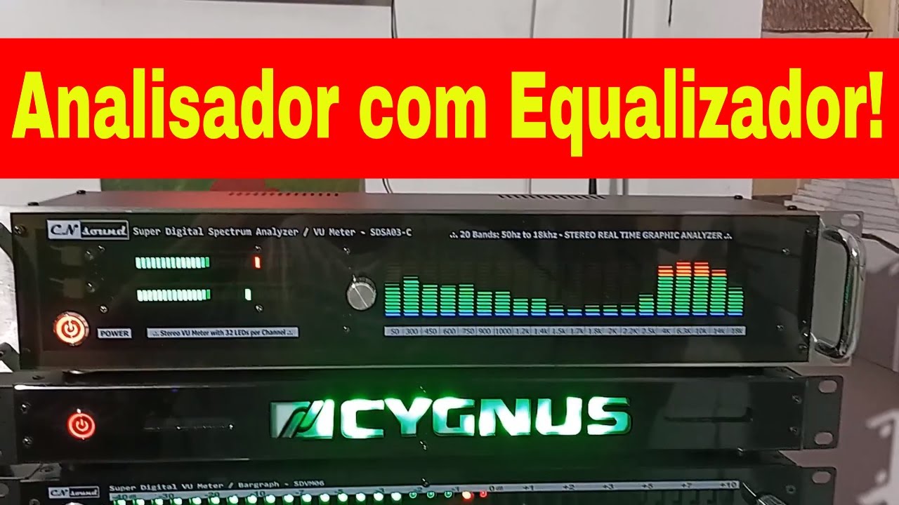 🎵 Analisador de Espectro Colorido com Equalizador + VU Meter Digital  #analisador #espectro #vumeter