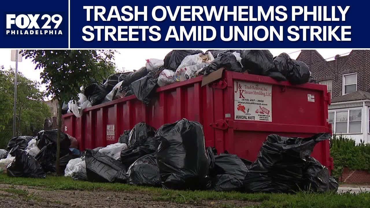 Trash overwhelms Philadelphia streets as District Council 33 strike continues