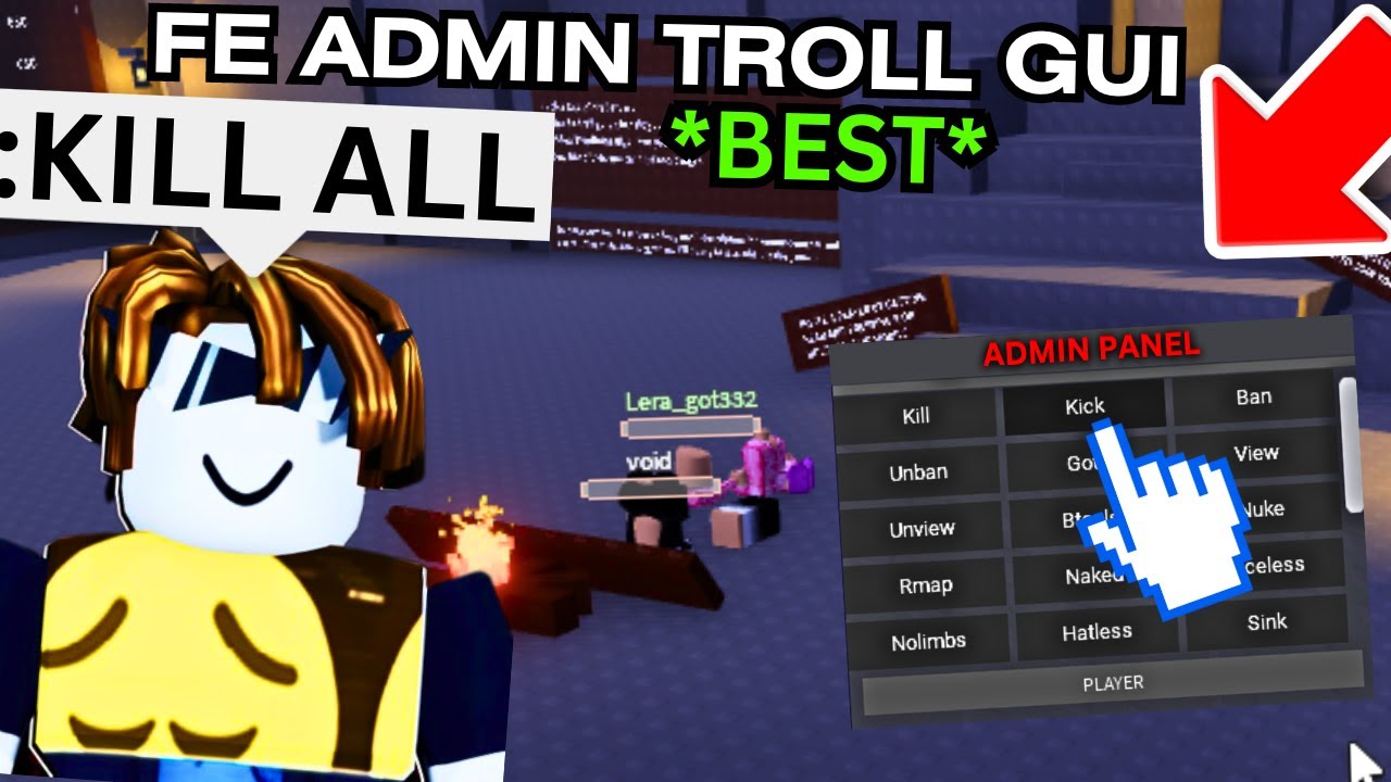 Roblox FE Trolling Admin GUI Script / Hack | KICK ALL, KILL ALL😈 | INSANE Roblox Scripts 2023✅