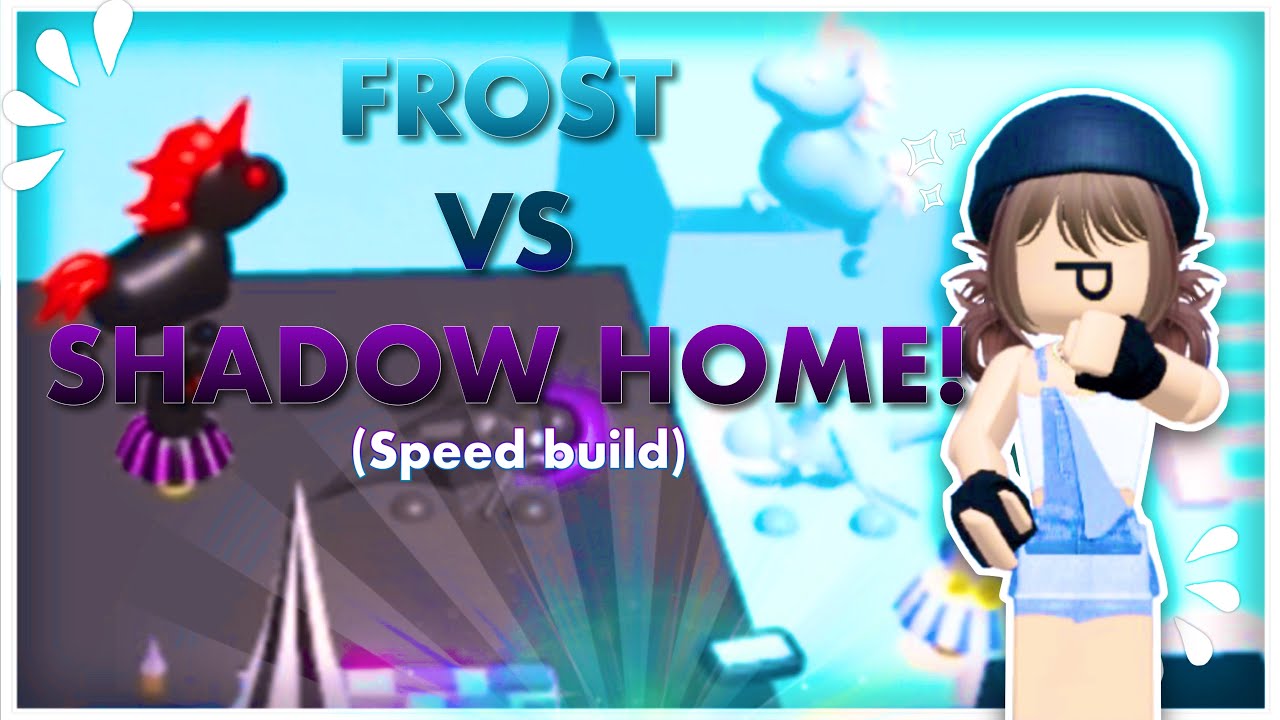 FROST DRAGON VS SHADOW DRAGON HOME! (speedbuild) - ItsEli_Rblx
