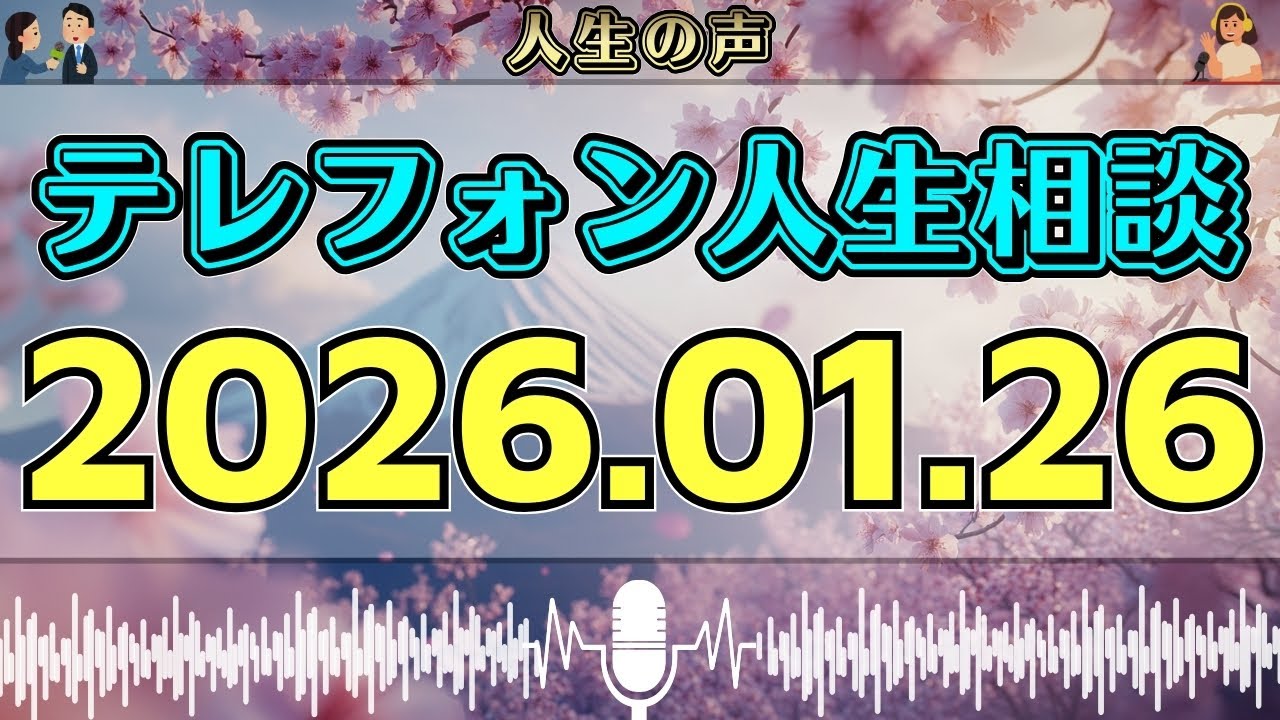 【テレフォン人生相談】2026年01月26日📻 迷いの中で立ち止まった人生の声