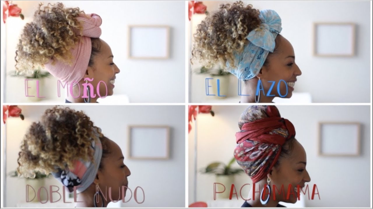 6.- CUATRO FORMAS DE PONER UN PAÑUELO EN LA CABEZA