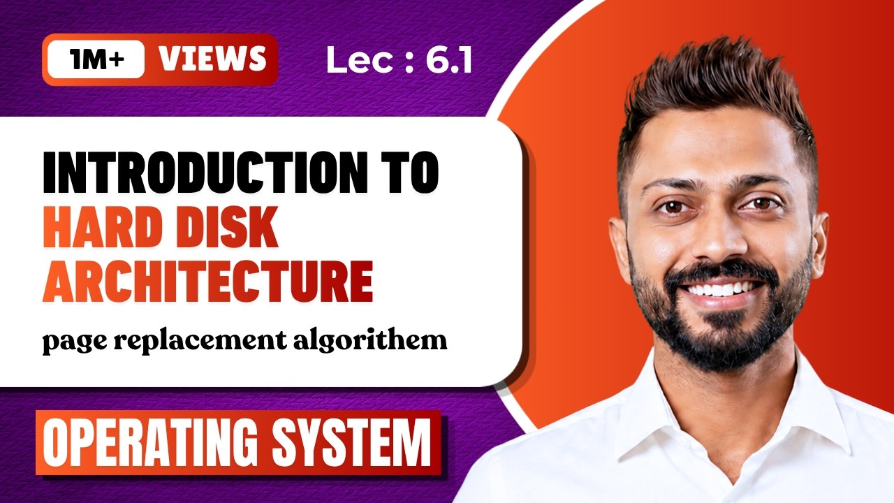 L-6.1: Hard Disk Architecture in Operating System in Hindi