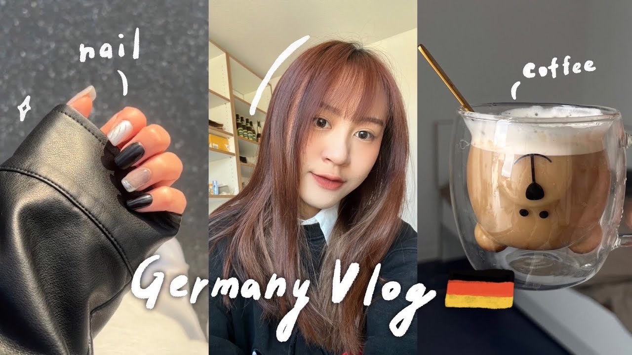 🇩🇪𝐕𝐋𝐎𝐆 和德國同學一起期中報告🥨尋找Work-Life Balance、忙碌一週生活日常【允熊Aya】