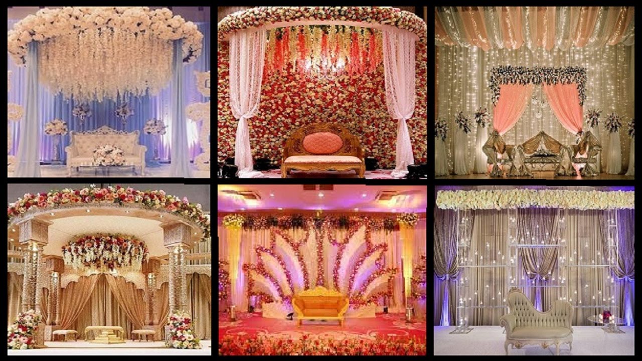 40+ Beautiful Marriage Hall / Stage Decoration Ideas for Wedding Party Function.