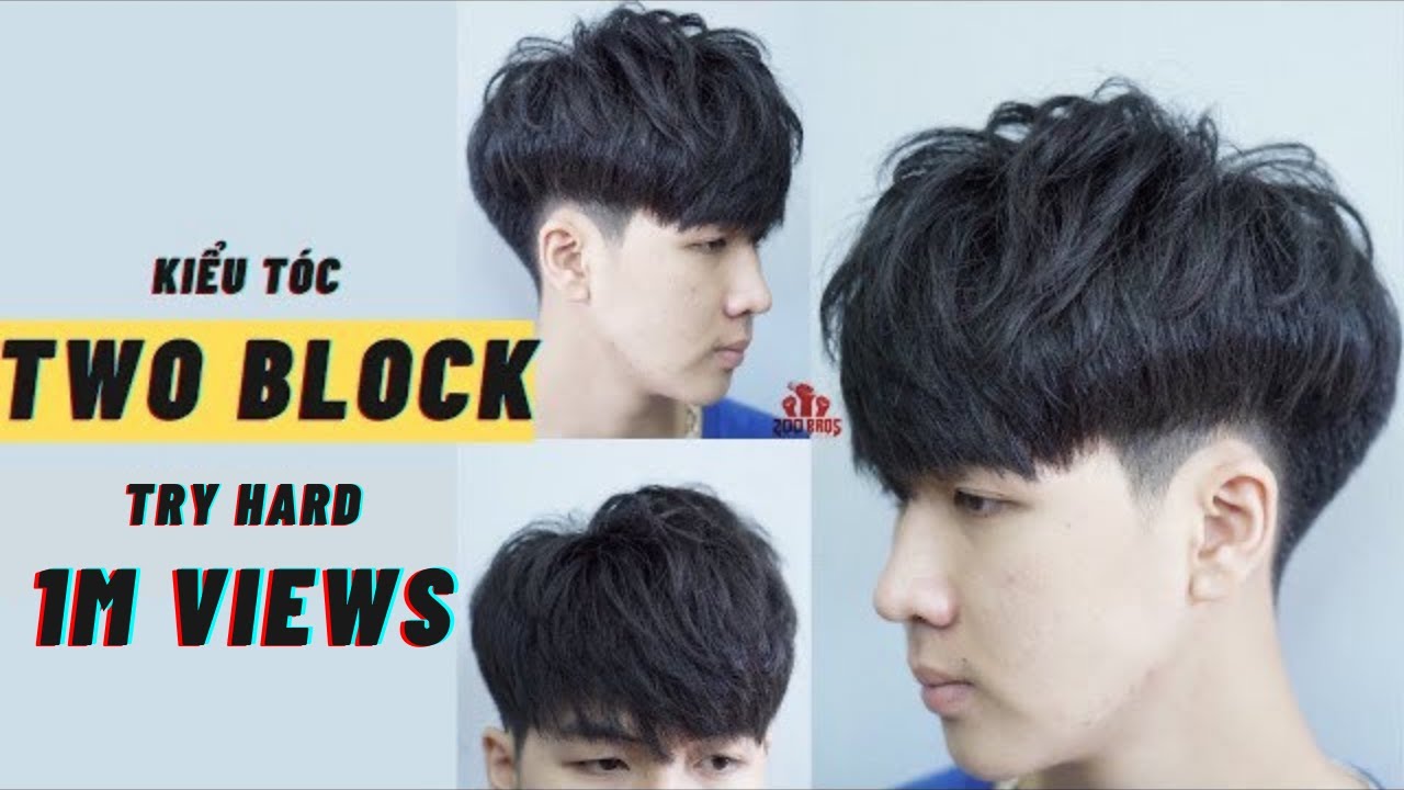 Hướng dẫn - Chia sẻ kĩ thuật : CẮT+TỈA | Kiểu t&oacute;c TWO BLOCK (layer) | M.H&ugrave;ng Barbersharing