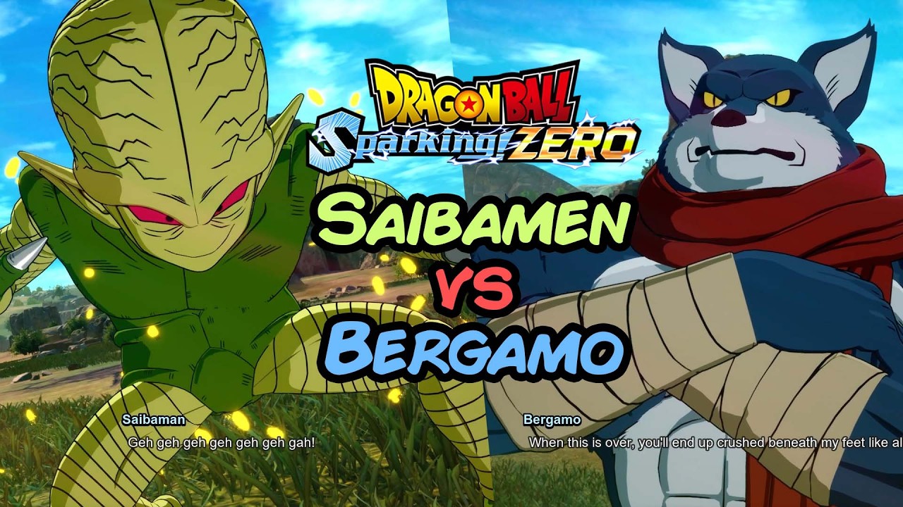 Dragon Ball: Sparking! Zero - Saibamen vs Bergamo