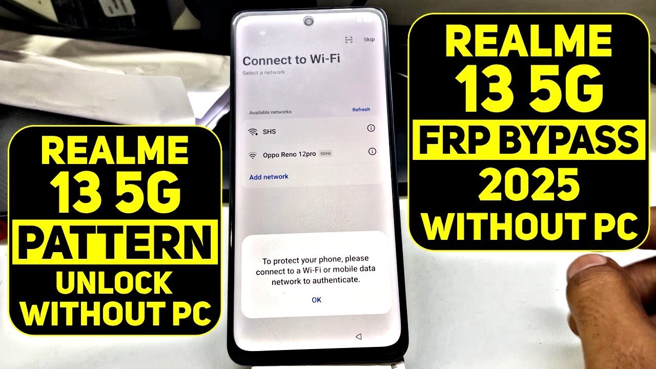 Realme 13 5G Hard Reset | Pattern & FRP Unlock Without PC 2025