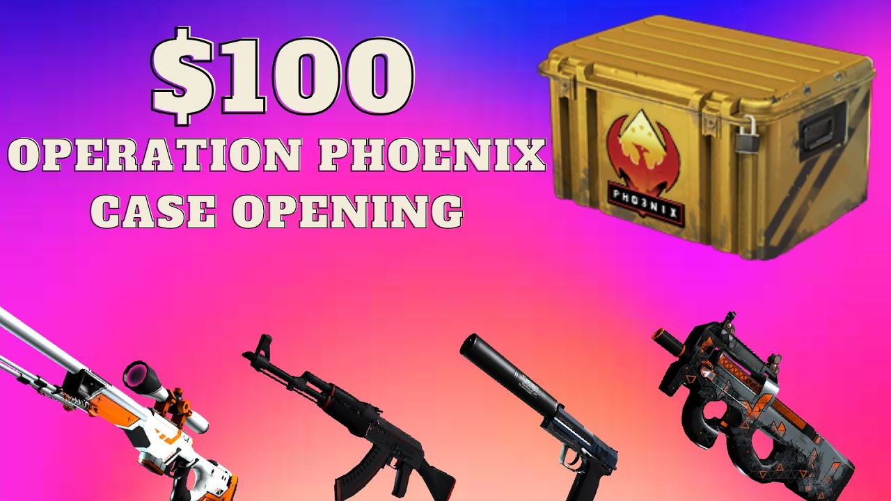 Opening $100 In Operation Phoenix Cases. CS:GO Case Opening