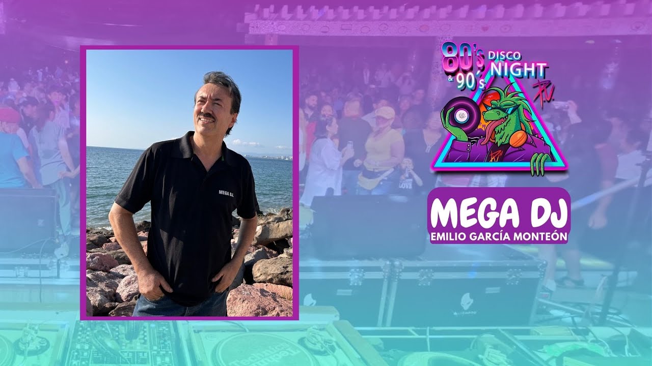 Set Retro 80s & 90s con vinilos. Mega Dj en su presentación diciembre 2025 en Pto. Vallarta, Jal.