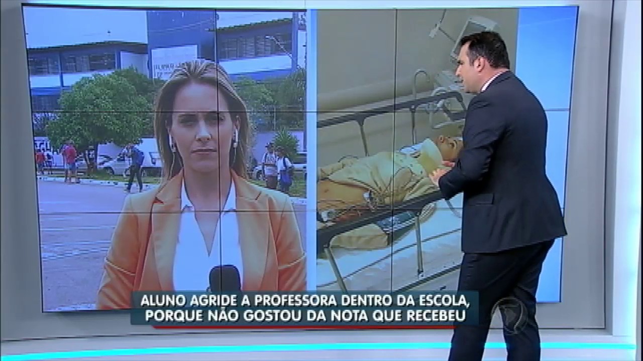 Professora é agredida por aluno dentro da escola