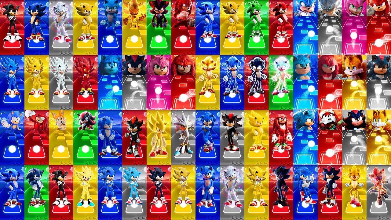 All Characters Super Mega-Mix : Shadow 🔴 Sonic The Hedgehog 🔴 Super Sonic 🔴 Super Shadow 🔴 Knuckles
