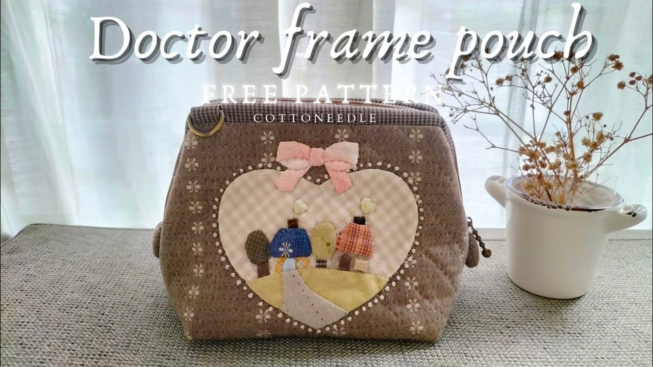How to sew: Doctor Frame pouch/bag + free pattern