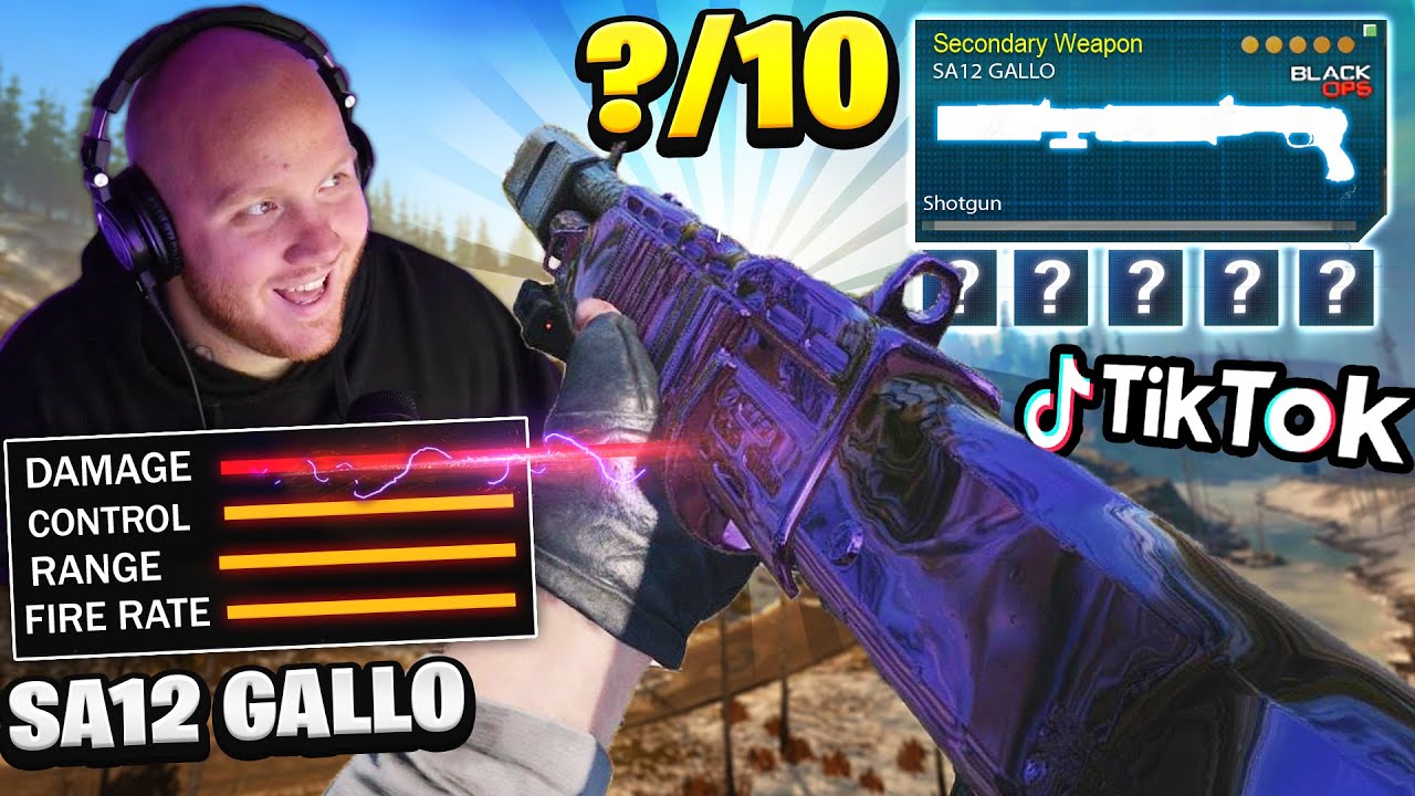 TIKTOK SA12 GALLO IS INSANE! YOU NEED TO TRY THIS! RATING WARZONE WEAPONS!