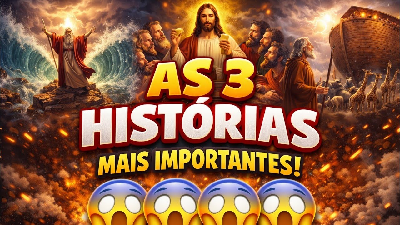 AS TRES HISTÓRIA MAIS INCRÍVEIS E IMPORTANTE 😱😨[ HISTÓRIA COM JESUS]