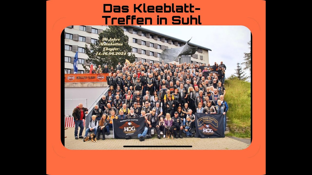Harley Davidson Hannover beim Kleeblatt-Treffen in Suhl.