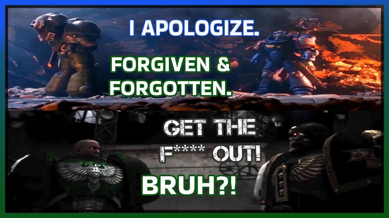 Salamanders Arguing With Ultramarines vs Black Templars (40k Meme)