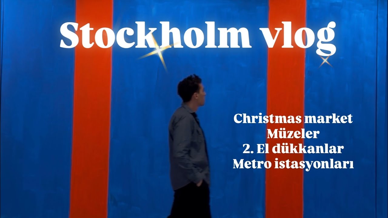 3 gün Stockholm Vlog 🇸🇪 | Christmas Market & Vasa Museum 
