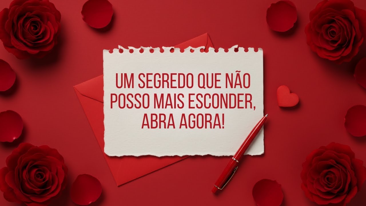UM SEGREDO QUE NÃO POSSO MAIS ESCONDER, ABRA AGORA!