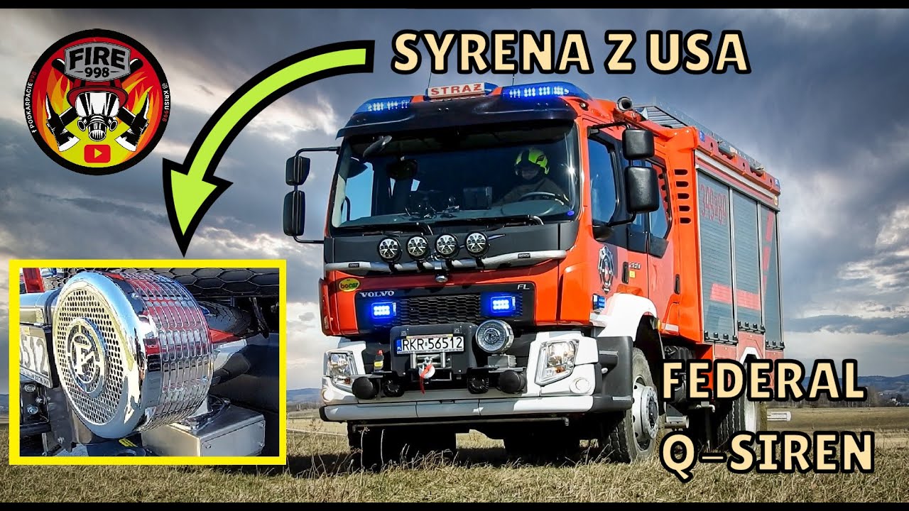 VOLVO Z OSP RYMANÓW NICZYM Z AMERYKI! - POKAZ SYGNAŁÓW FEDERAL Q2B & RUMBLER & BOS200 - RYMANÓW 2023