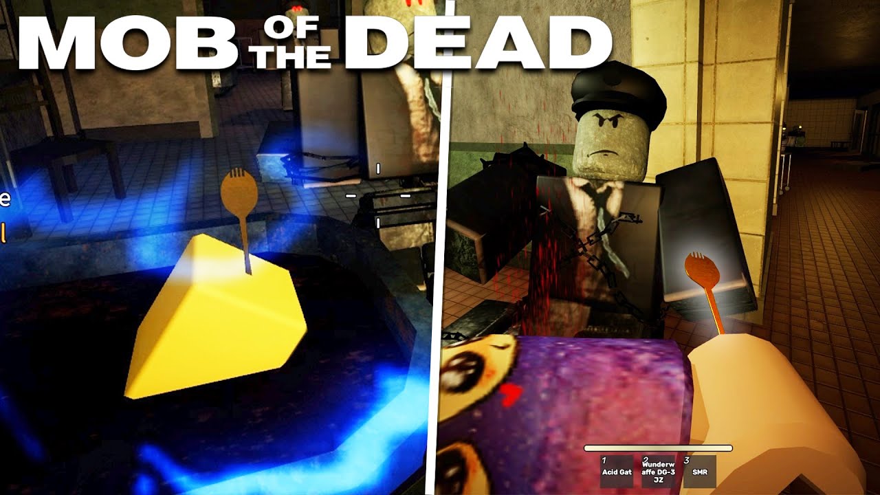 Reminiscence Zombies - Golden Spork (Mob of The Dead) | Roblox Zombie Game