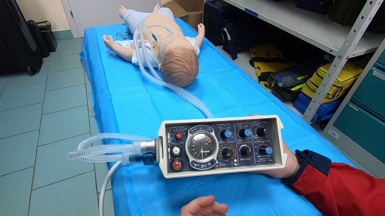 Obsługa pediatrycznego respiratora transportowego Baby Pack 100