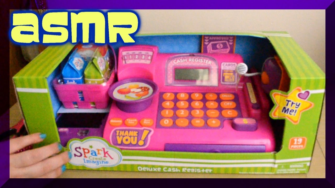 (( ASMR )) Unboxing : Kids Toy - Cash Register (whispering)