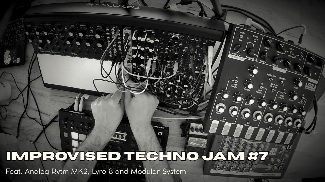 D 1 A L O G I C | Improvised techno live jam #7  (Modular, Analog Rytm & Lyra 8) #techno #dawless