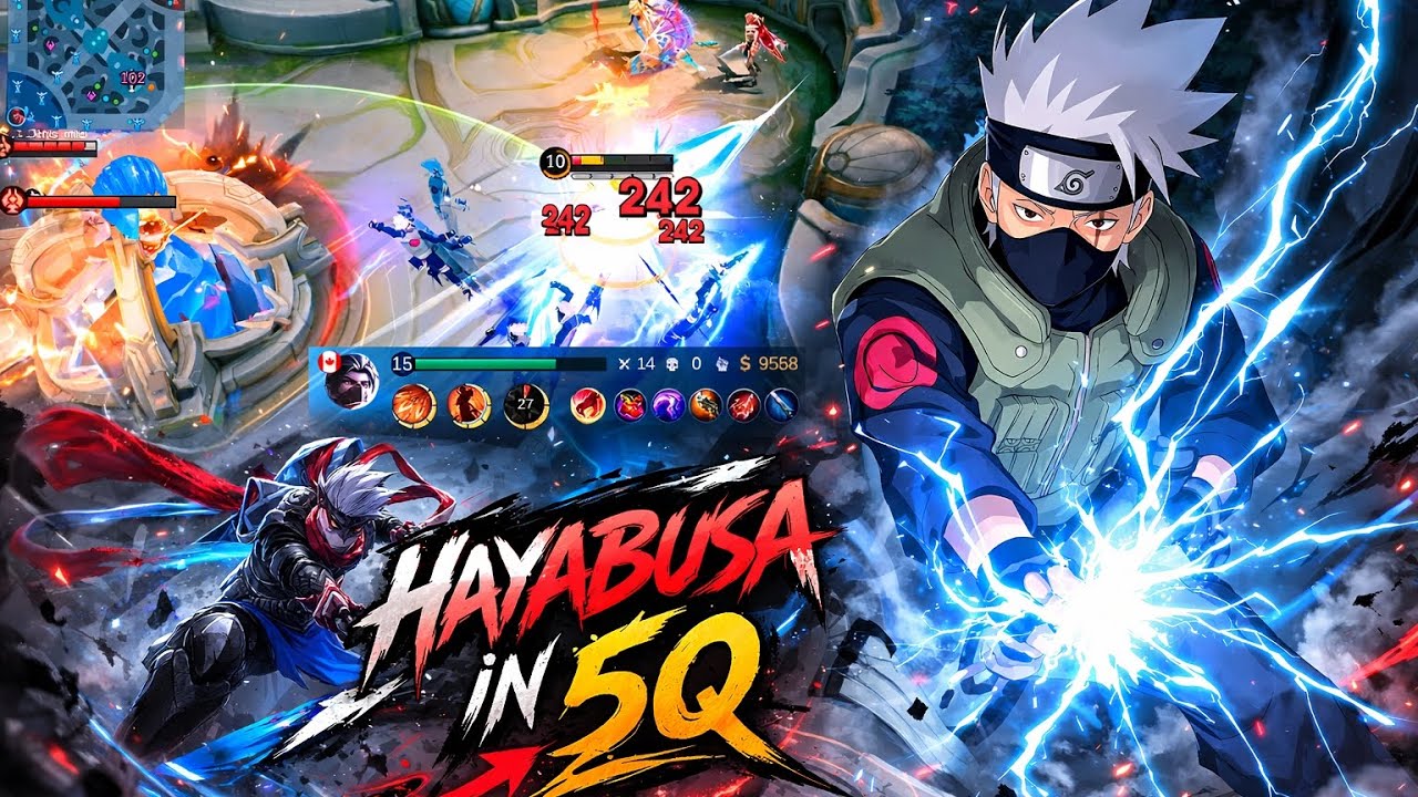 5Q road to 100 star ⭐💥 #mlbb #hayabusagameplay 