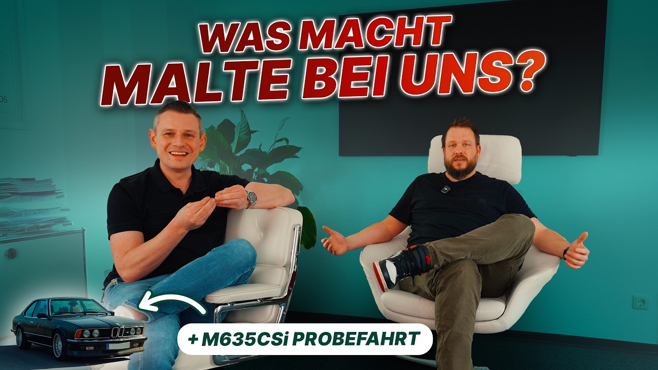 Was macht MALTE hier? 150k Investition in INFRASTRUKTUR + BMW E24 M635 CSi Probefahrt