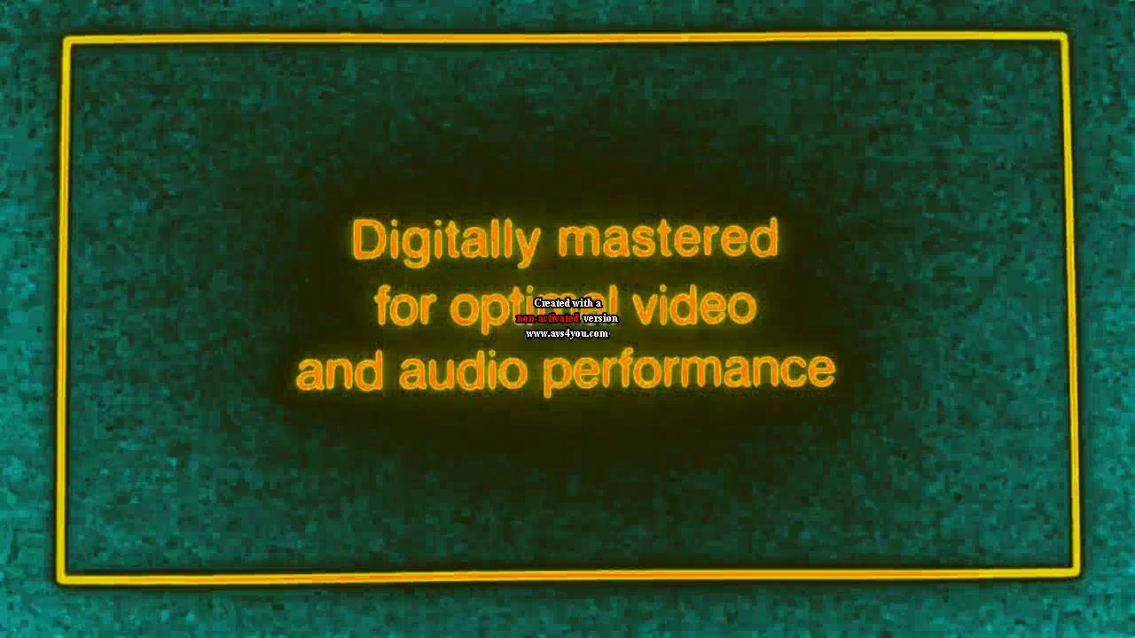 Disney DVD & THX Broadway Trailer in Sponge