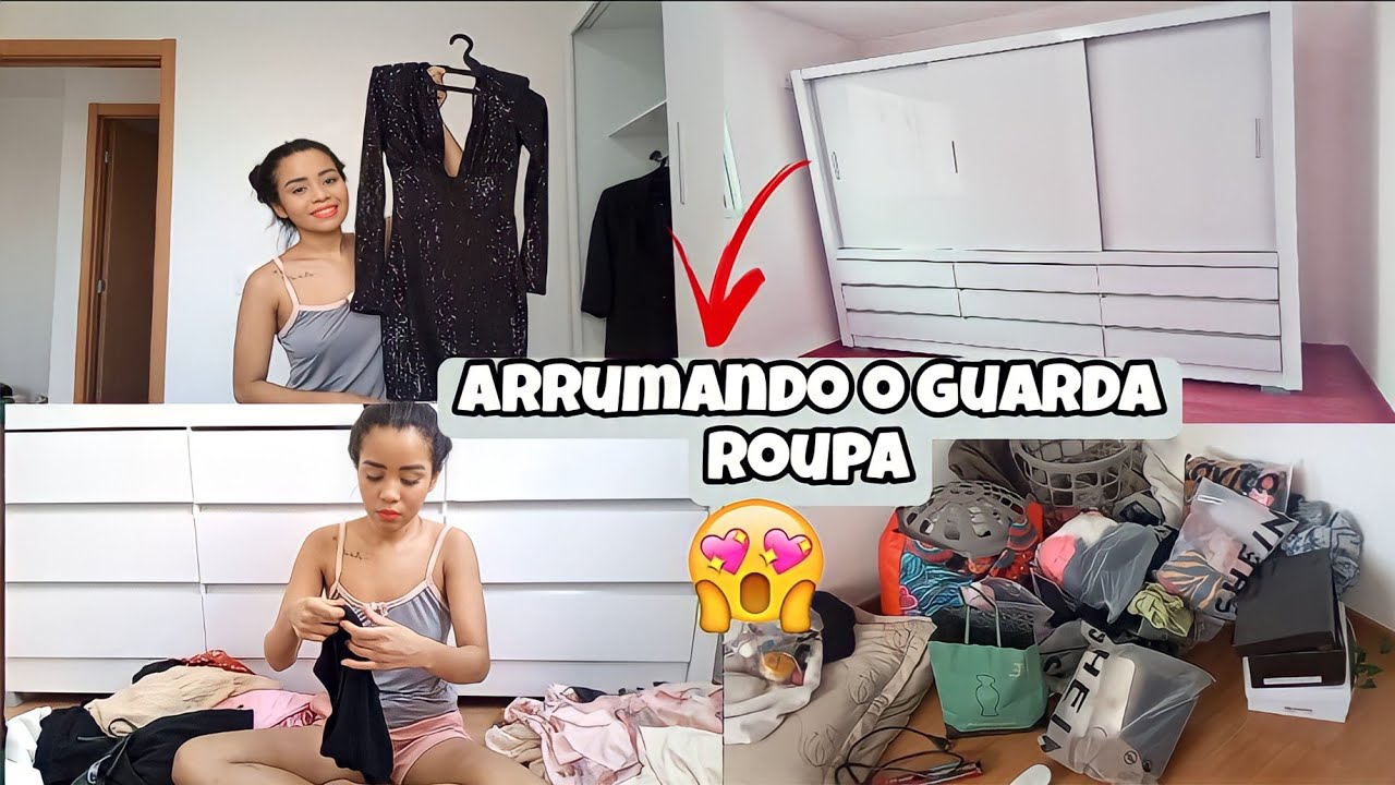 ORGANIZANDO O GUARDA ROUPA APOS MUDANÇA/ casa nova♥️👫