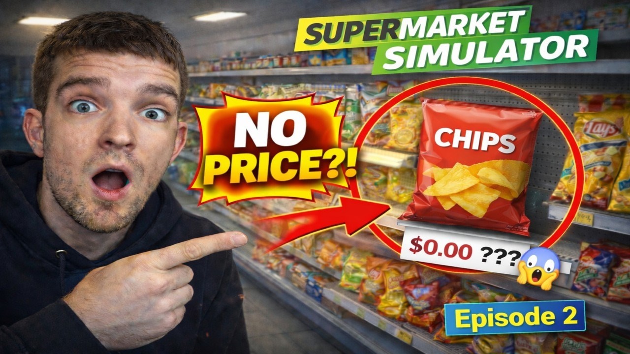 Supermarket Simulator   Episode 2# Oops… I Forgot to Price ONE Item! 😅