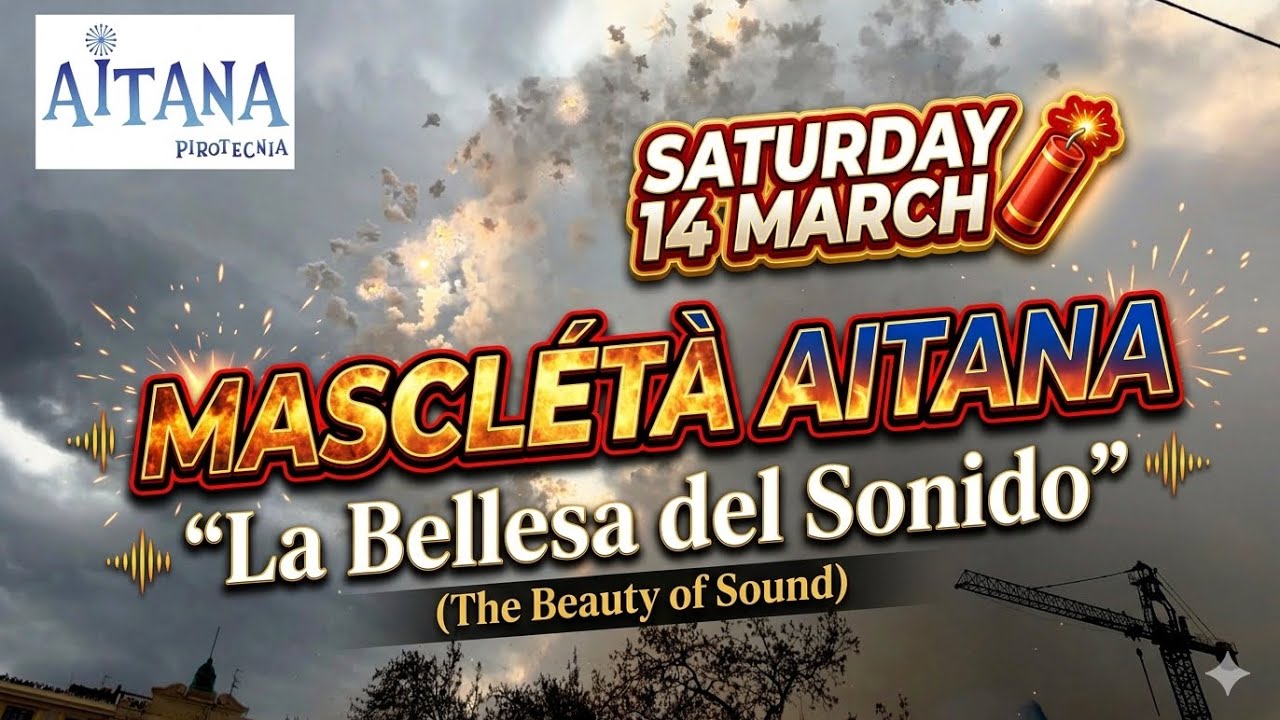 Mascletà Walencja 🇪🇸 14.03.2026 | Pirotecnia Aitana – “La bellesa del sonido” 💥