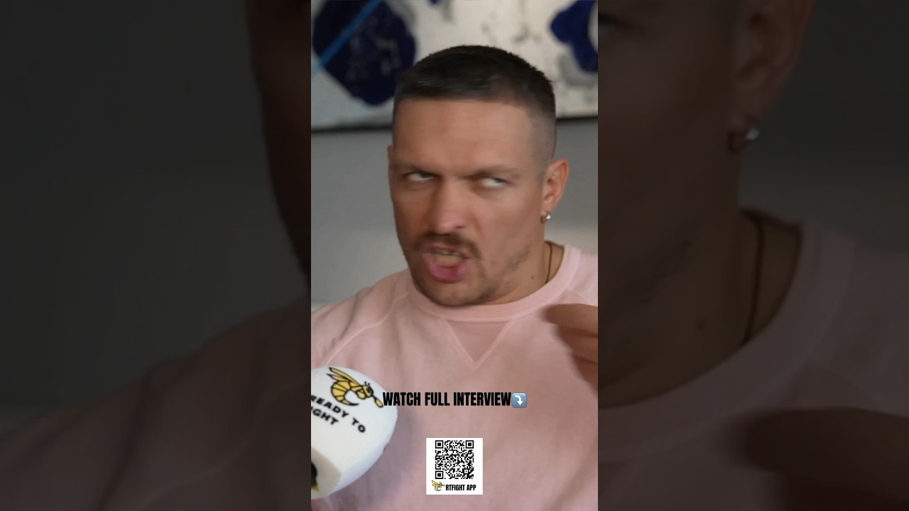 USYK DOES TYSON FURY IMPRESSION #riyadhseason #boxing