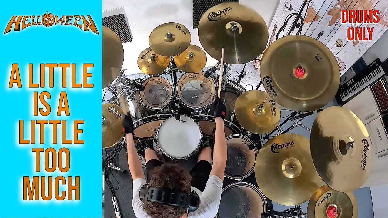 HELLOWEEN | A LITTLE IS A LITTLE TOO MUCH | DRUMS ONLY | BOSPHORUS CYMBALS