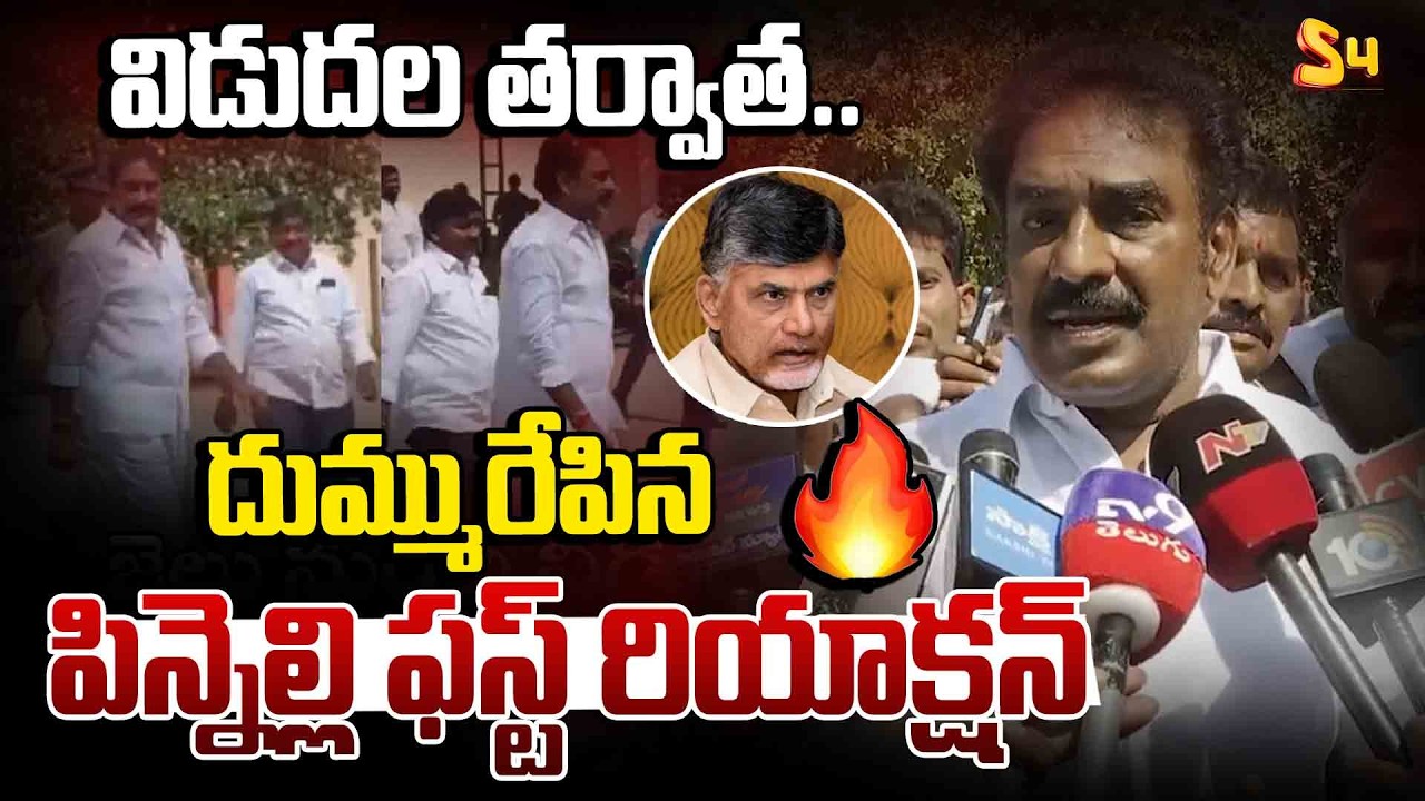 విడుదల తర్వాత దుమ్మురేపిన పిన్నెల్లి రియాక్షన్: Pinnelli Ramakrishna First Reaction After Release