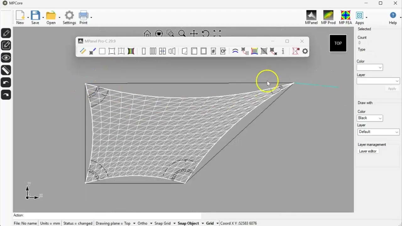 Corner reinforcement patches with estimated reaction force angle
