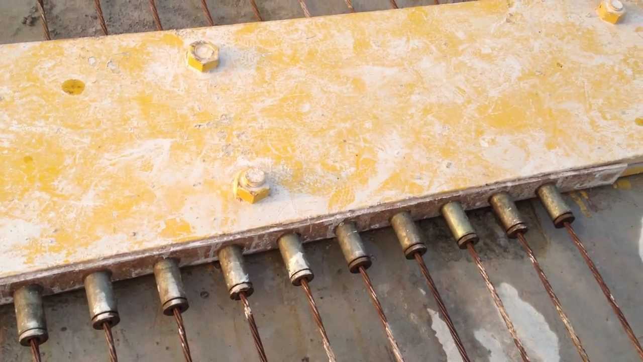 Video on Pre-Stressing - Laying of Steel Strands for Stressing