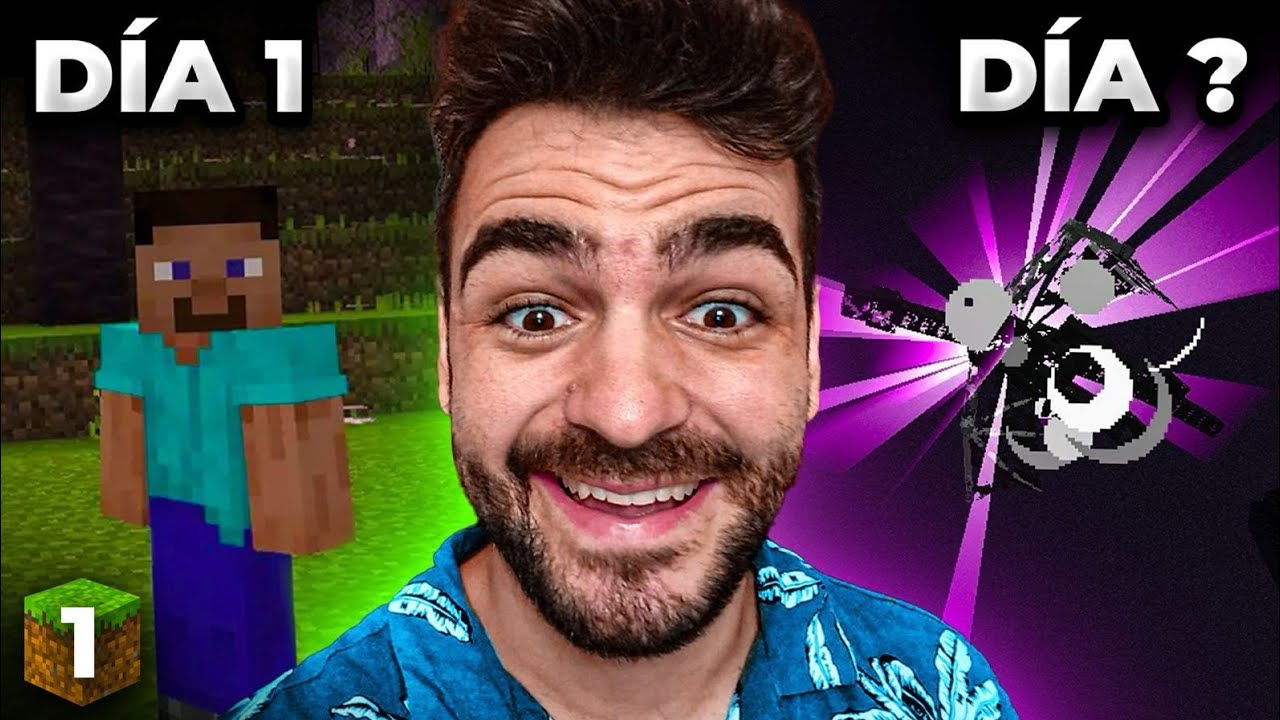 Día 1 pasándome Minecraft por primera vez