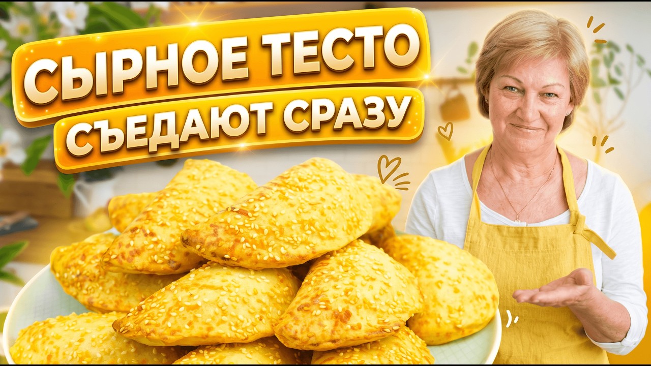 Сырное тесто без дрожжей! Вкусные пирожки с картошкой
