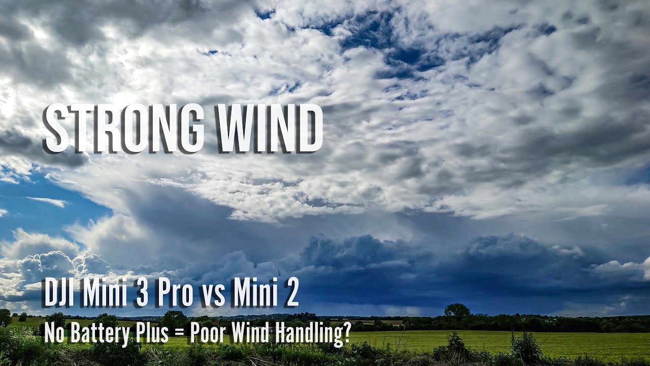 DJI Mini 3 Pro with Standard Battery vs Mini 2  Strong Wind Test