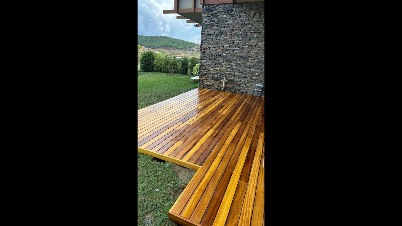 Ahşap Deck Uygulaması - İroko Deck İstanbul da Bahçe Ahşap Deck