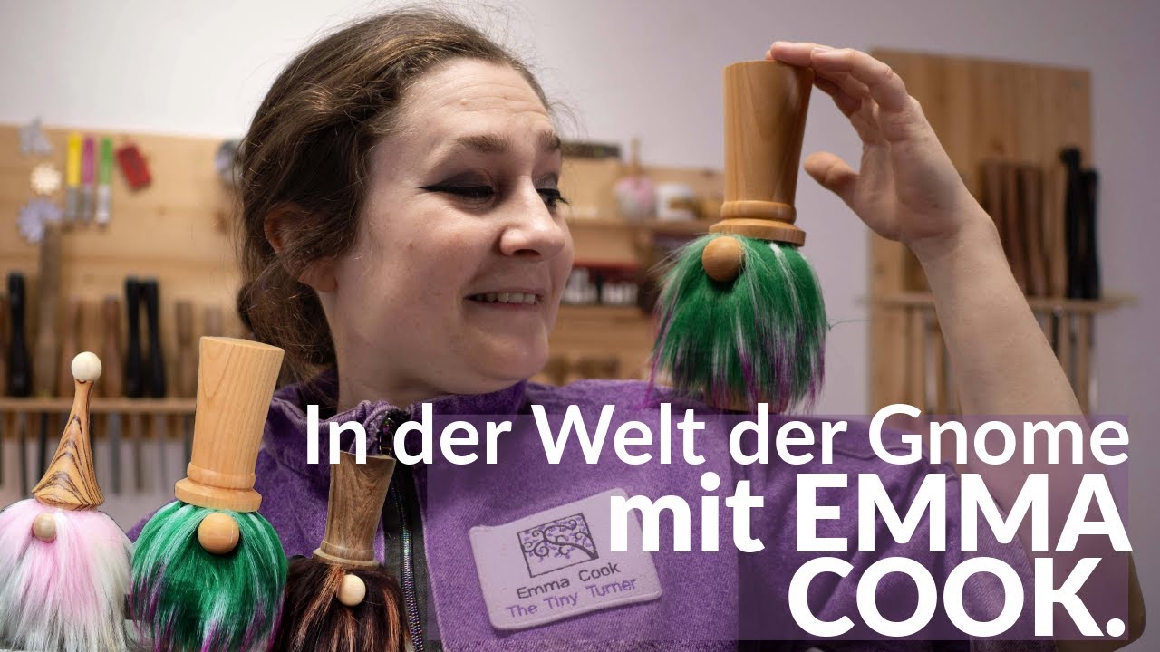 Freche Gnome drechseln mit Emma Cook.