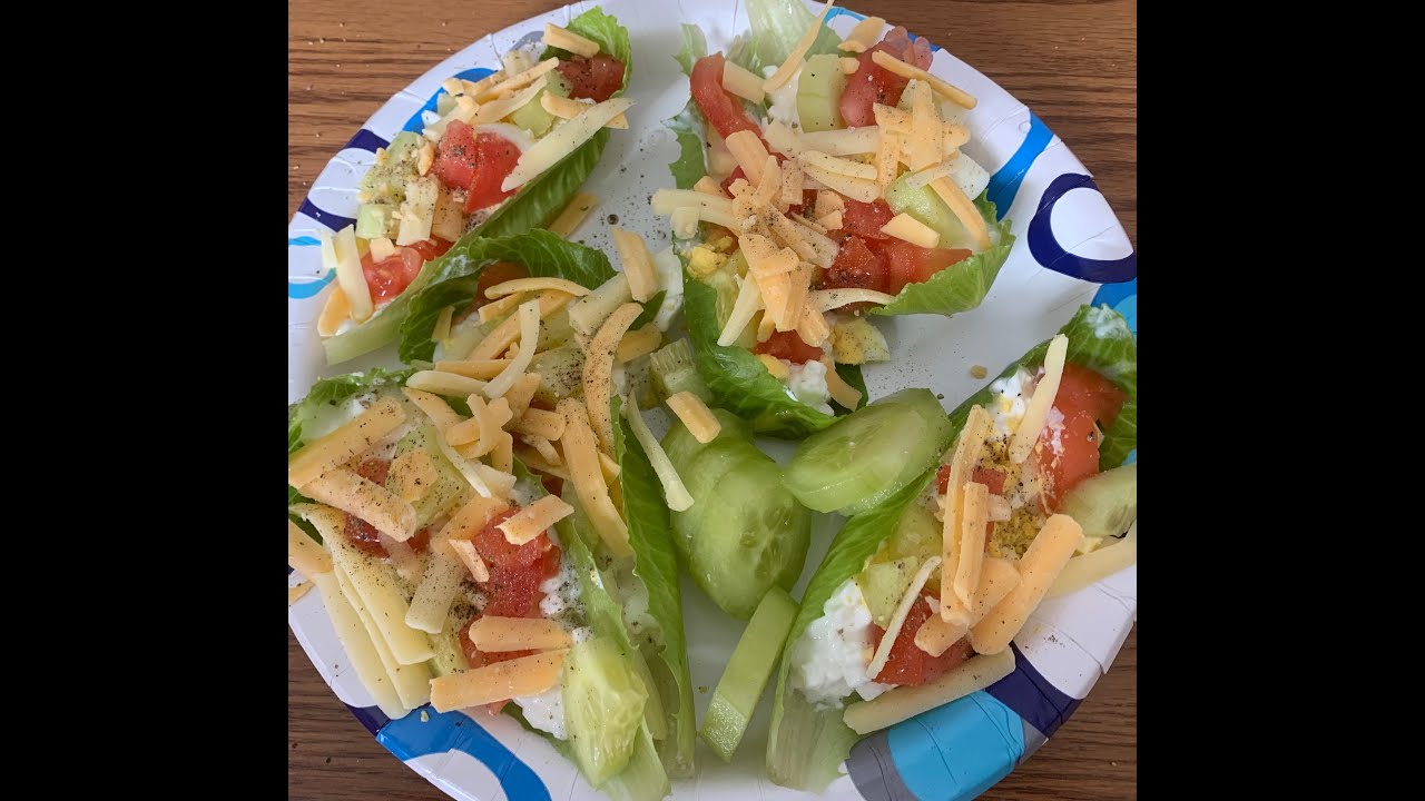 HEALTHY LETTUCE BOATS FOR LUNCH JOIN ME !