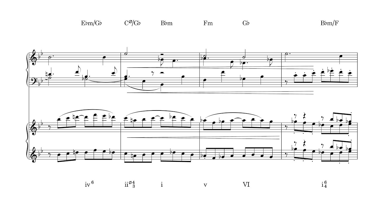 Excerpts from Brahms Variations on a Theme by Haydn (Harmonic Analysis)
