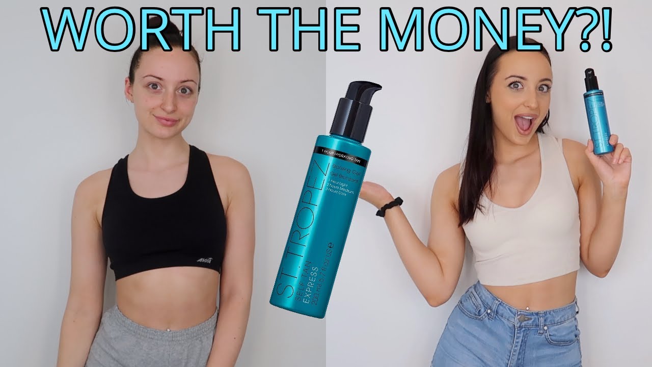 ST. TROPEZ SELF TAN EXPRESS BRONZING GEL REVIEW + DEMO | SELF TANNER REVIEWS