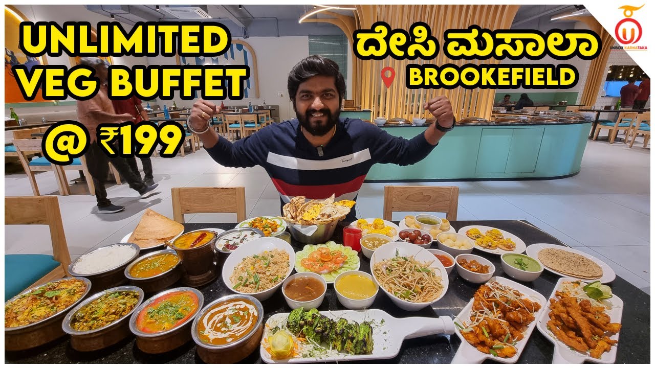 Unlimited Feast with 35+ Dishes | Desi Masala- A Must Try Veg Buffet in Bangalore | @unboxkarnataka